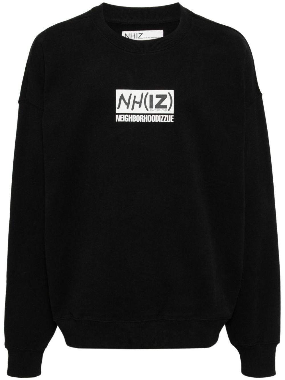 【関税込み】izzue ブラック ニットフーディ Slogan