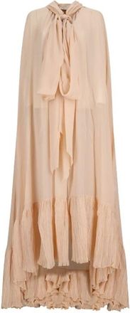 Blumarine Georgette Cape Top - Dames - Ponchos - Beige - XS - Jassen