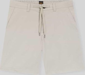 Boss Orange by Hugo Boss BOSS Orange Regular Fit Chino-Shorts aus Baumwoll-Mix in Beige, Gr&ouml;&szlig;e 33