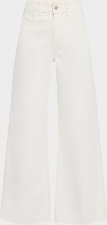 Nili Lotan Marlene Wide-Leg Crop Jeans