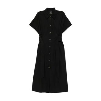 Pinko Shirt Dresses, female, Black, Size: XS Alesha Dress