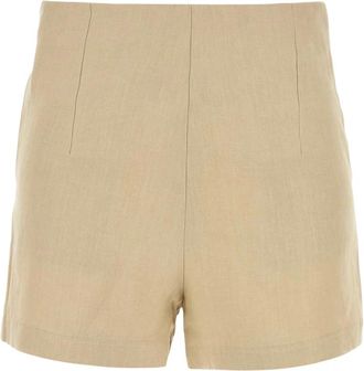 Le Kasha Ezbet Shorts - Dames - Bermuda - Beige - S - Linnen - Korte Broeken