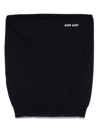 Miu Miu virgin-wool top - Blue