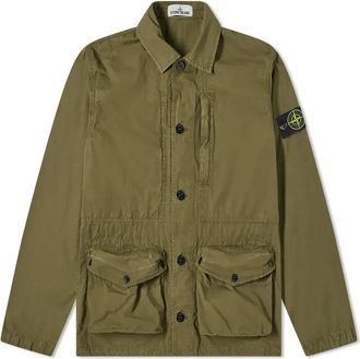 Stone Island Vintage Canvas 3 Pocket Jacket Olive Green 7415439WN-V0158