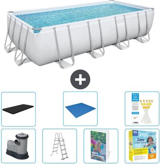 Bestway Piscina Bestway Power Steel Rectangular - 549x274x122 Cm - 8-piezas S546