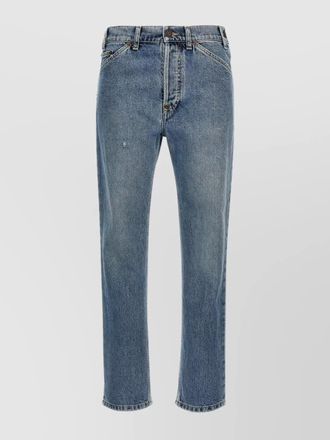 Moschino denim straight-leg trousers