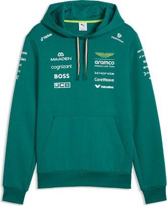 Puma x AMF1 Replica Performance Graphic Hoodie in Green Lux at Nordstrom, Size Xx-Large