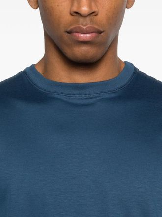 Kiton Crew-Neck Cotton T-Shirt - Blue