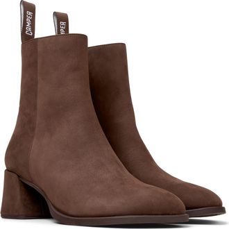 Camper Kora Square Toe Boot in Dark Brown at Nordstrom, Size 39