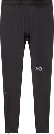 Yohji Yamamoto logo-detail leggings - Black