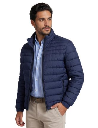 HUGO BOSS Gewatteerde BOSS Orange Oden2 jas donkerblauw