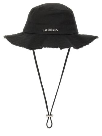Jacquemus Artichaut Frayed Brim Cotton Bucket Hat