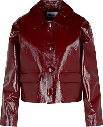 Self Portrait Zelfportret Bourgondy Lear Jacket