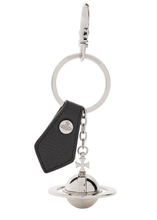 Vivienne Westwood 3D Orb Keyring - Black - One Size