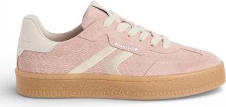 Tamaris Womens Pink Leather White Stripes Trainers Sneaker Shoes