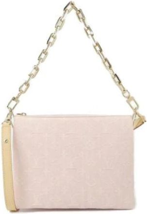 Louis Vuitton Pre-owned Mini Denim Handtas - Dames - Vintage Mini Tas - Roze - ONE Size - Denim - Vintage