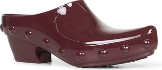 Bottega Veneta Womens Rubber Clogs Gondola Bordeaux Mules Sandal