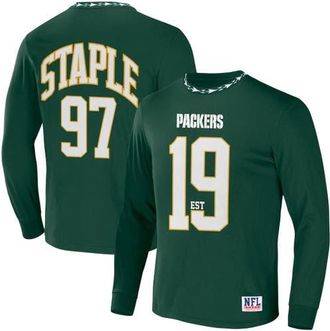 Staple Mens NFL x Staple Hunter Green Green Bay Packers Core Team Long Sleeve T-Shirt at Nordstrom, Size Small