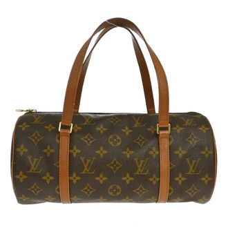 Louis Vuitton Papillon Monogram Canvas Brown Canvas Handbag (Pre-Owned)