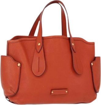 Ferragamo Pre-owned Handbags, female, Orange, Size: ONE SIZE Pre-owned Leather Handbag