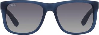 Ray-Ban Justin Gradient Grey Square Mens Sunglasses RB4165 681311 54