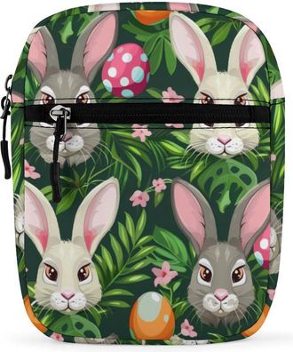 Generic Funny Cartoon Rabbits Crossbody Bag Adjustable Satchel Cute Shoulder Bag Lightweight Sling Bags