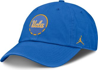 Nike Jordan Mens UCLA Natural Club Jordan Brand College Adjustable Hat in Blue | JC0144UUCL-YW8