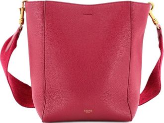 Celine Sangle Seau Bag Calfskin Small shoulder bag - Rood