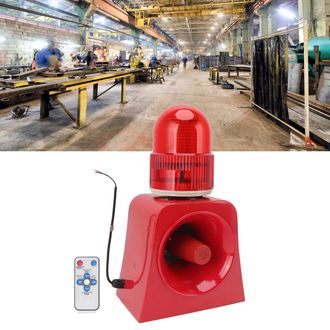 Infinite Sistema De Alarma Industrial Con Sonido Y Luz, Ip65, 12-24 V, Alarma Por Voz, Adaptable, M&uacute;ltiples Soportes De Montaje