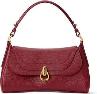 Polo Ralph Lauren Crossbody Tas - Dames - Handtassen - Rood - ONE Size - Leer - Tassen