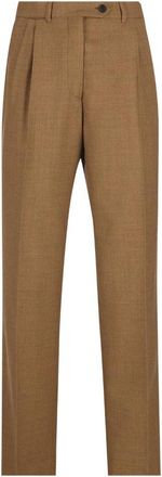 Prada Pleated Virgin-wool Trousers