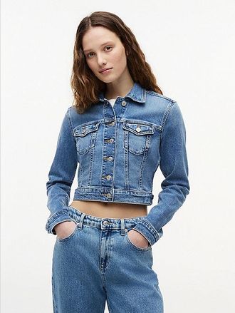 Tommy Hilfiger Cazadora Trucker vaquera slim cropped