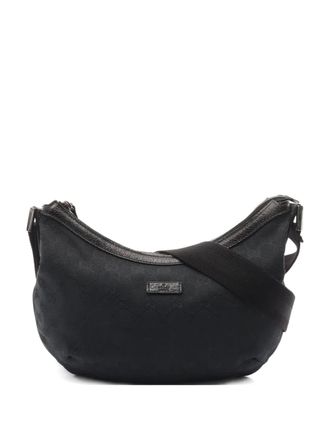 Gucci 2000s GG canvas shoulder bag - Black
