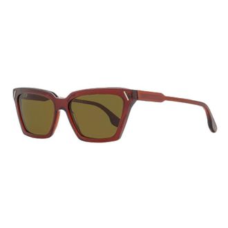 Victoria Beckham VB661S Cat-Eye Full Rim Sunglasses - Red