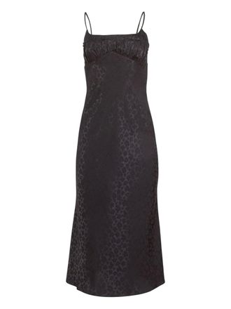 Fleur du Mal Jurk met jacquard - Zwart