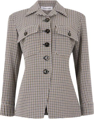 Veronica Beard Jassen, Dames, Veelkleurig, M, Leer, Twill Jacket