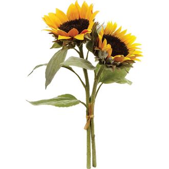 Napa Home & Garden Sunflower Cuttings Artificial 16 Bundle of 2 in Yellow at Nordstrom