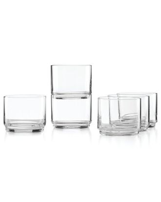 Lenox Set Of 6 Tuscany Classics Stackable Short Glasses