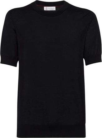 Brunello Cucinelli Maglieria a girocollo - - Knitwear - Uomo - Nero - M