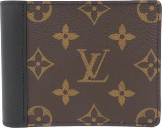 Louis Vuitton Brown Marron Coated Canvas Bill Wallet (Bi-Fold) (Pre-Owned)