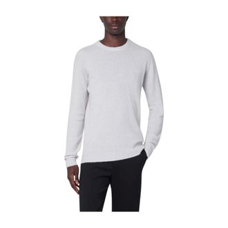 Roberto Collina Round-neck Knitwear, male, Gray, Size: 2XL Grey Sweater Maglia Girocollo