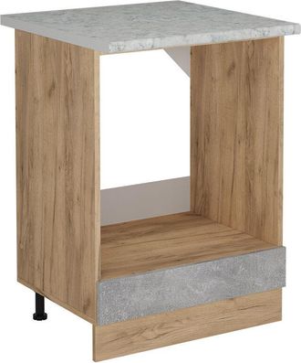 Vicco Armario Para Horno Empotrado R-line, Hormig&oacute;n, 60 Cm Et M&aacute;rmol