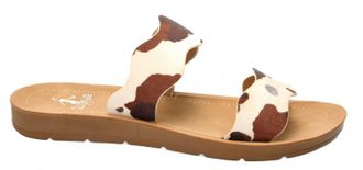 Corkys Footwear Womens Wishy Washy Sandals In Cow Print