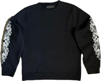 Chrome Hearts Sweater met bloemenprint - Zwart