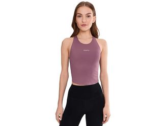 Craft Hypervent Cropped Pocket Singlet Womens T Shirt Flint : LG, Elastane/Polyamide