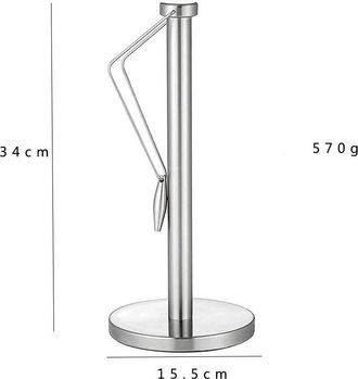 OEM Soporte Pr&aacute;ctico De Acero Inoxidable Para Rollos De Papel De Cocina