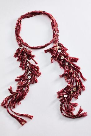 Chan Luu Fringe Skinny Scarf