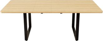Urban Meuble Mesa de comedor extensible contempor&aacute;nea con efecto roble
