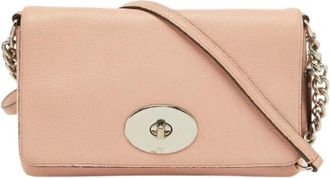 Coach Pre-owned Cross Body Bags, female, Pink, Size: ONE SIZE Pre-owned Leather Shoulder Bag
