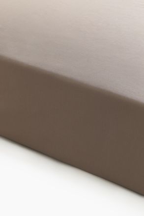 H&M Spannbettlaken aus Satin - Brown
